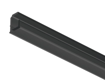 פרופיל תאורה שקוע 3000X11X7ממ ללד 5ממ שחור