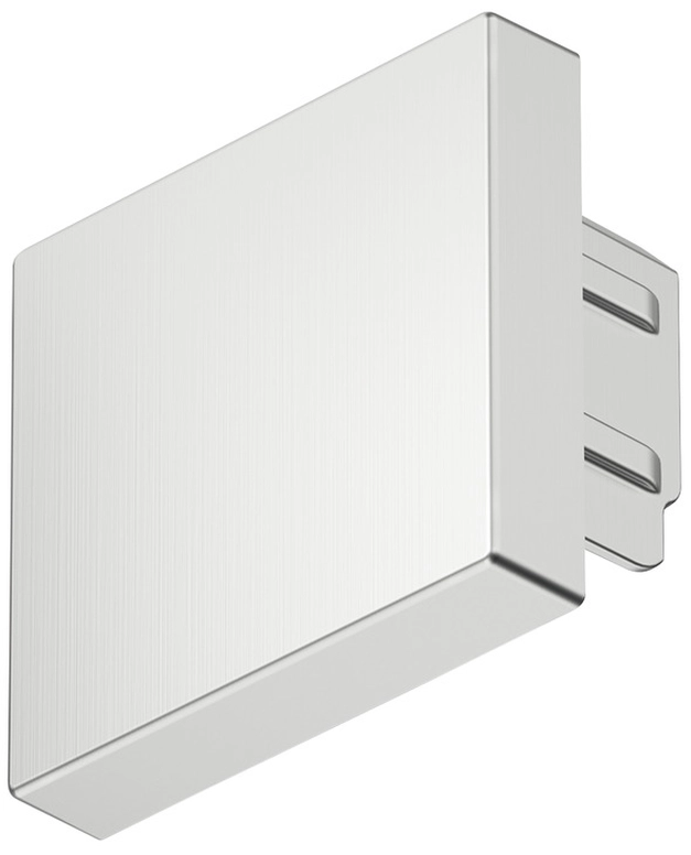 סיומת פלסטיק לפרופיל עמית תאורה חיצוני כסוף