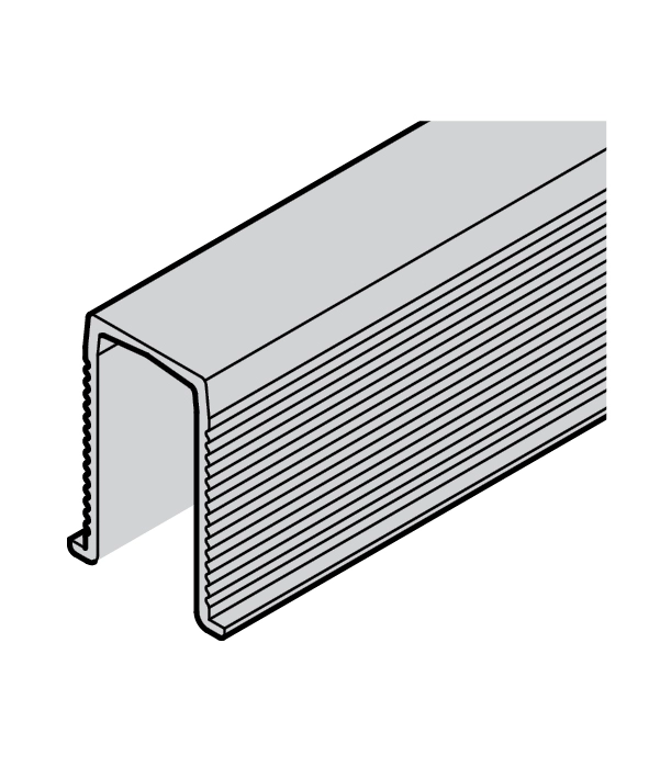 פרופיל 2000ממ למוביל להתקנה בתחתית הדלת