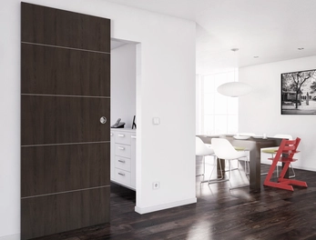 מנגנון SLIDO D-LINE סמוי לדלת הזזה עד רוחב 1100ממ עד 80קג