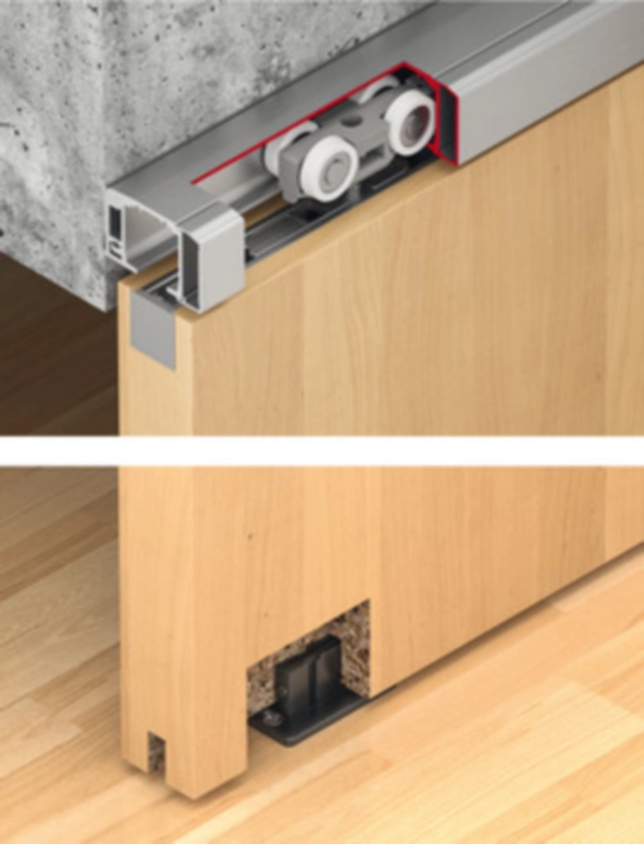 סט הזזה לבניין 120קג בלימה שקטה חד כיווני SLIDO