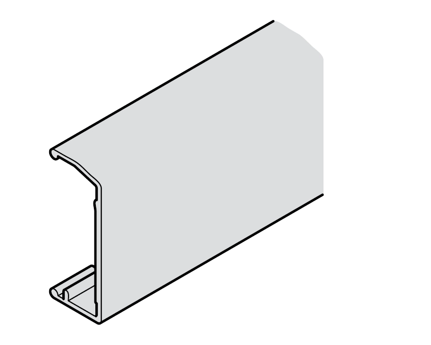 פרופיל 2000ממ לכיסוי מסילות SLIDO