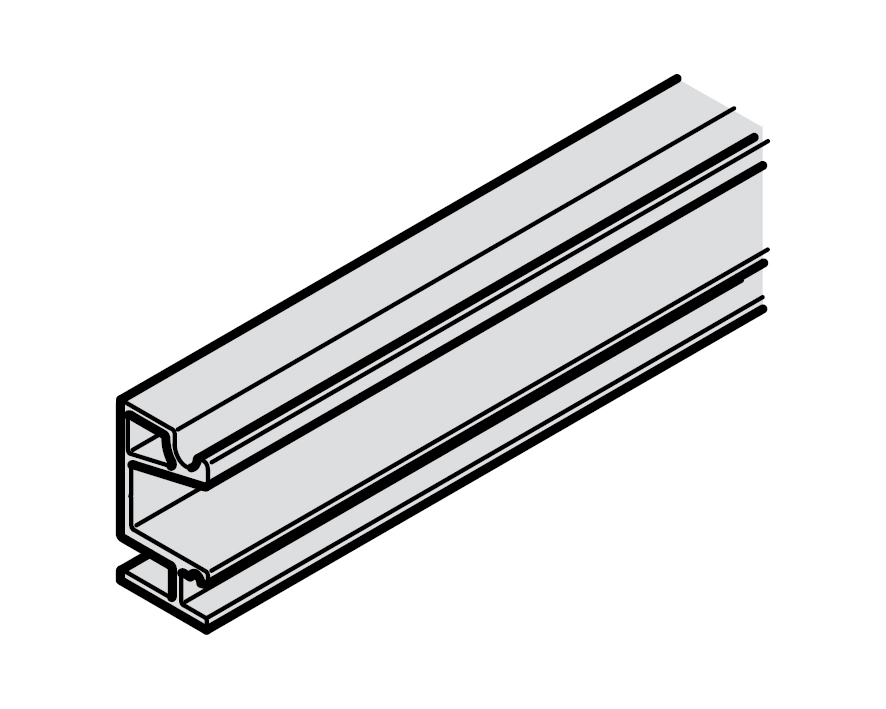 פרופיל 2000ממ לחיבור צידי והרחקה 19ממ עבור מסילה H94125602