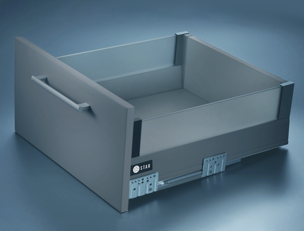 מגירה סטאר זכוכית ע45 גרפיט