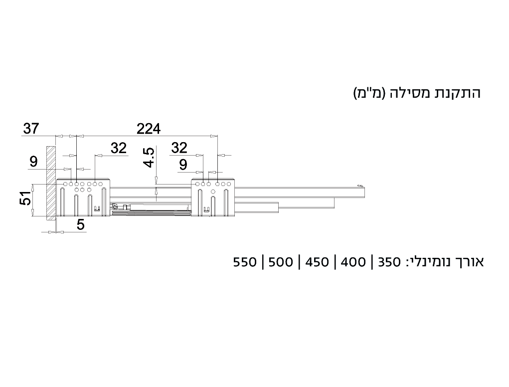 מגירה סטאר זכוכית ע55 לבן