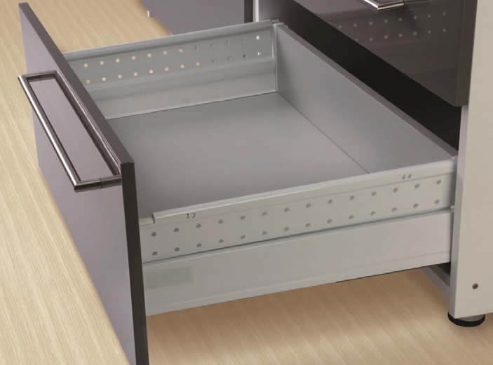 דופן צד יחיד מתכת 40 אפור