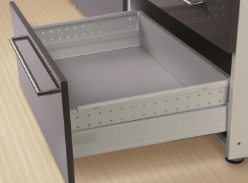 דופן צד יחיד מתכת 40 אפור