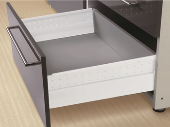 דופן צד יחיד מתכת 40 לבן