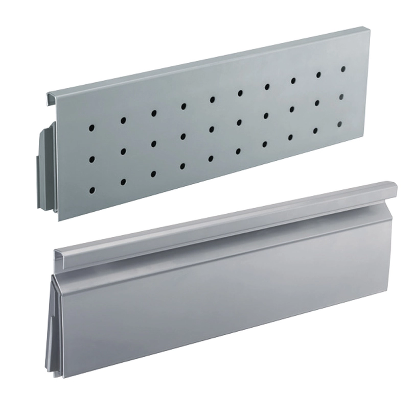 דופן צד כפול מתכת 40 אפור