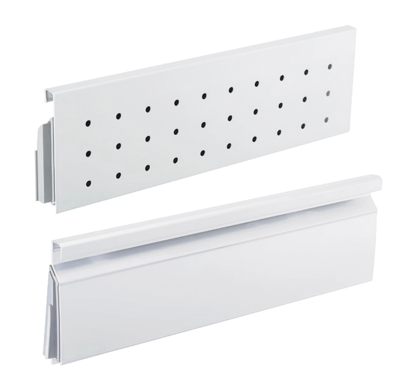 דופן צד כפול מתכת 40 לבן