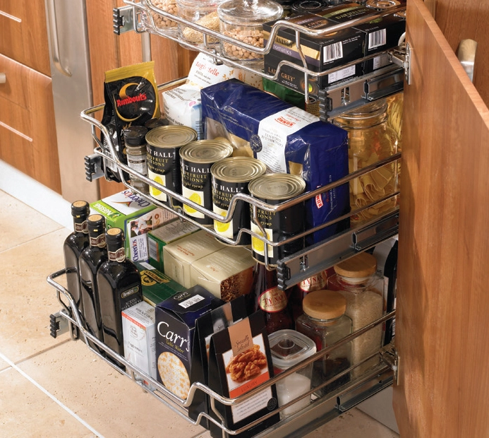 סל מסילה מתכת כרום 450X244X130ממ סדרה 24202 לחזית 350ממ