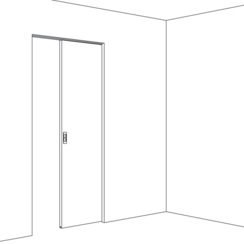 פורטה 100 לדלת הזזה לכיס-בלימה 2 צדדים 60קג