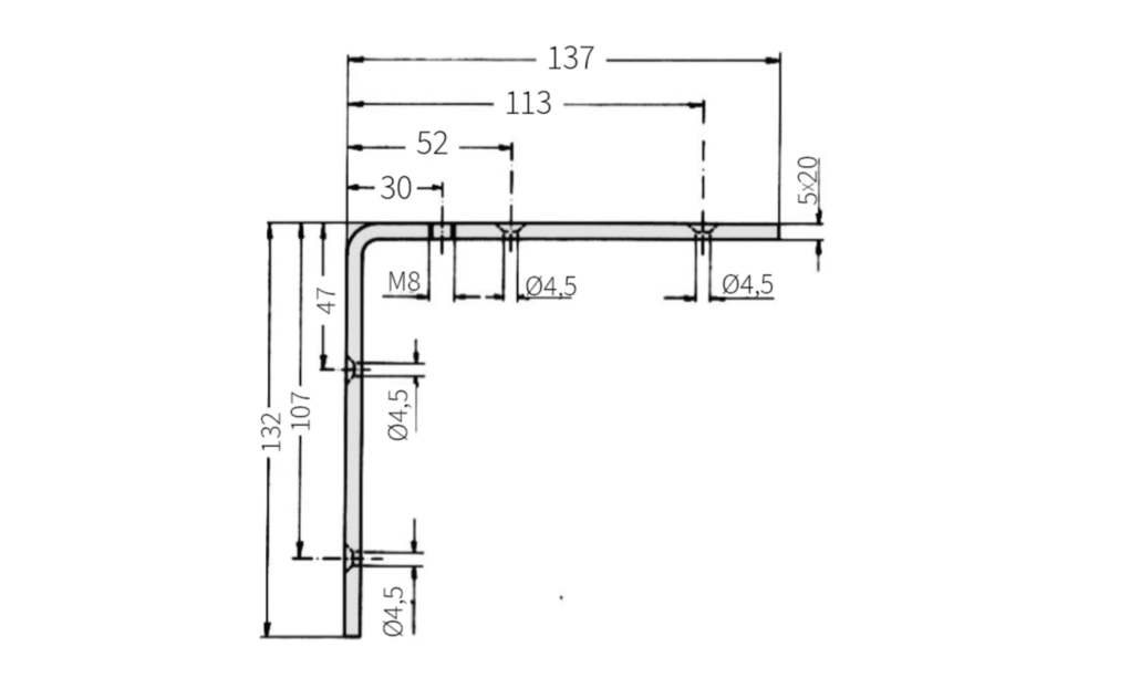 זוית לגלגל אסימטרי עליון