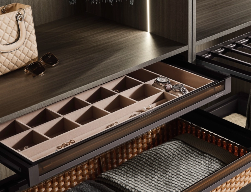 יחידת אחסון מרופדת נשלפת 564/475/70ממ