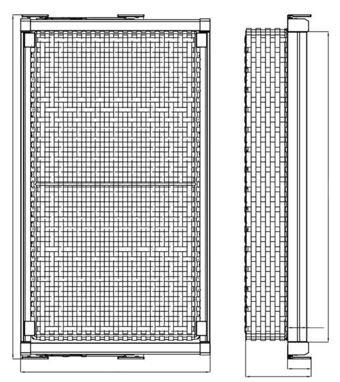 סל אחסון דמוי ראטן נשלף 564/475/170ממ
