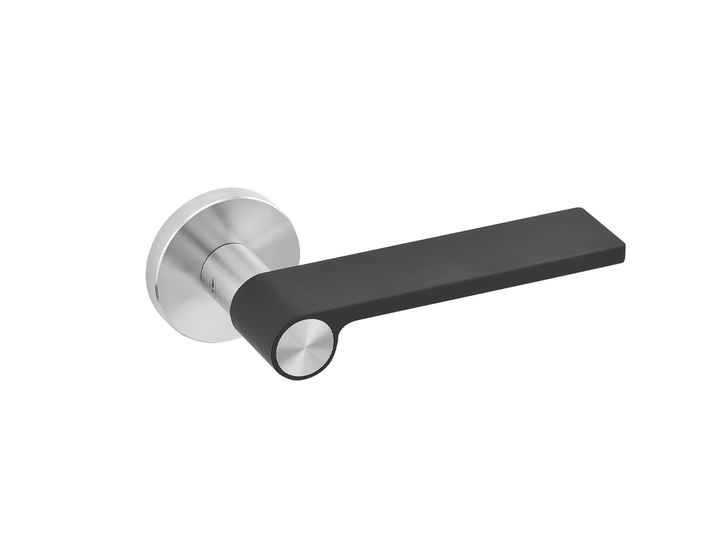 ידית דגם outline Black עם רוזטה מטלית