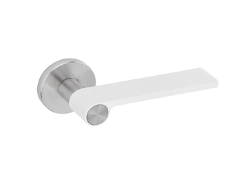 ידית OUTLINE WHITE עם רוזטה מטלית