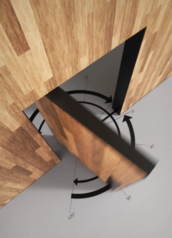 ציר פיווט תחתון-משקל 100קג הידראולי חוזר רוחב דלת עד 1מ