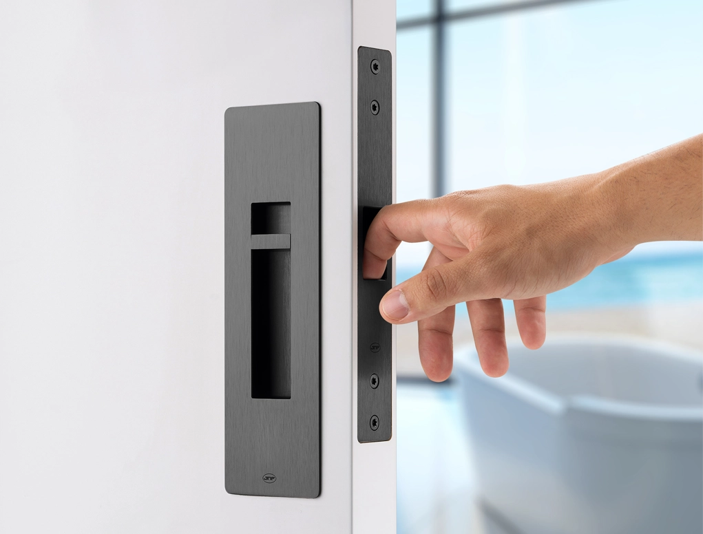 מנעול הזזה מגנטי מלבני שחור