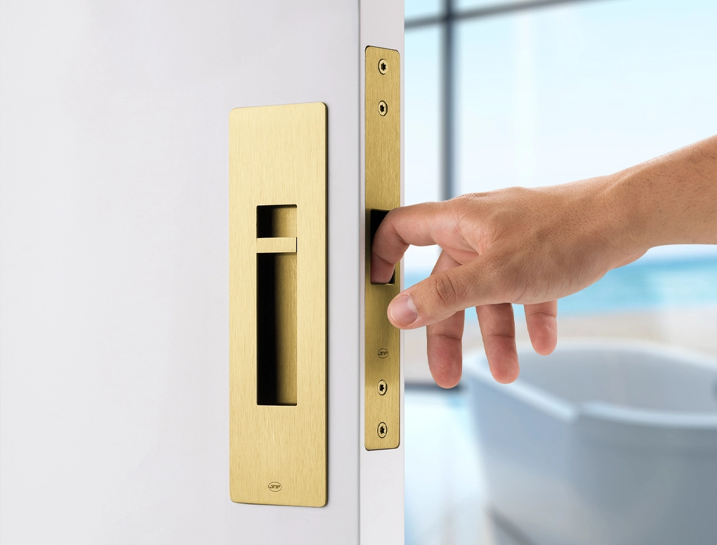 מנעול הזזה מגנטי מלבני זהב