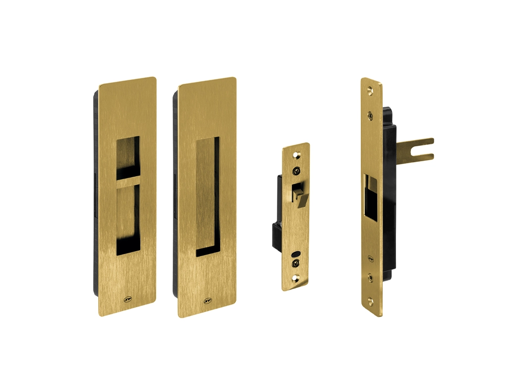 מנעול הזזה מגנטי מלבני זהב