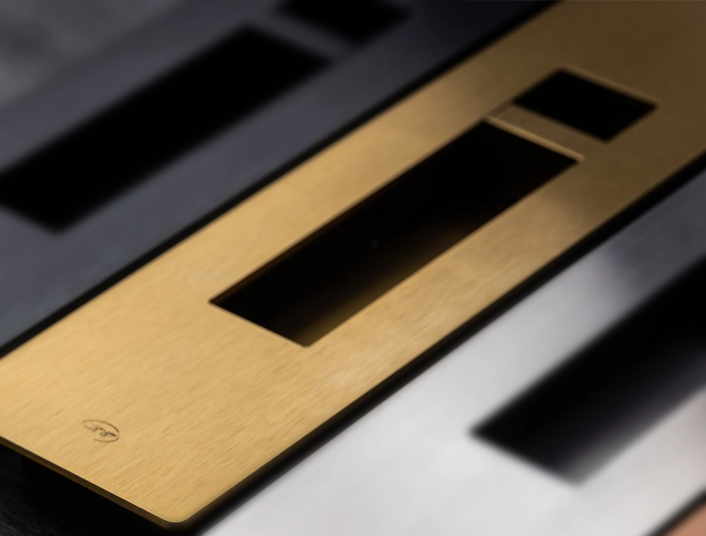 מנעול הזזה מגנטי מלבני זהב