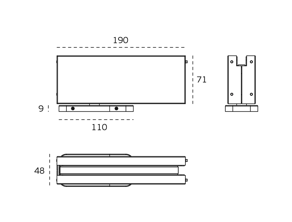 ציר פיווט הידראולי לדלת זכוכית עד 100קג עובי