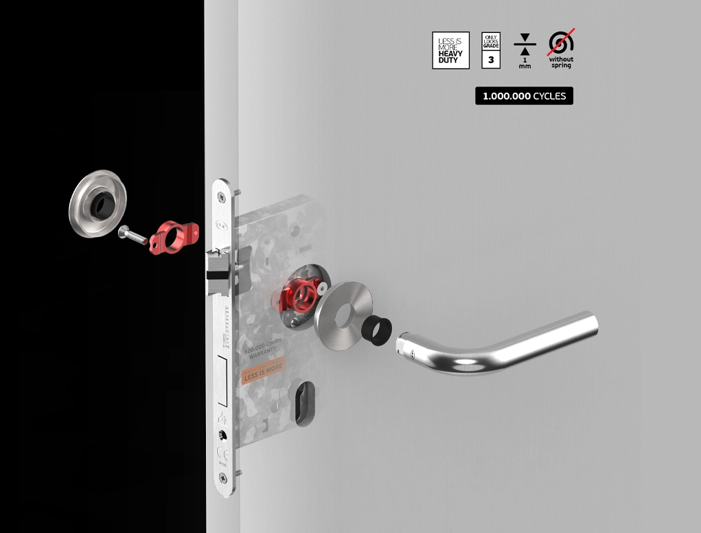 רוזטה דגם less is more ללא קפיץ 50X1מ"מ