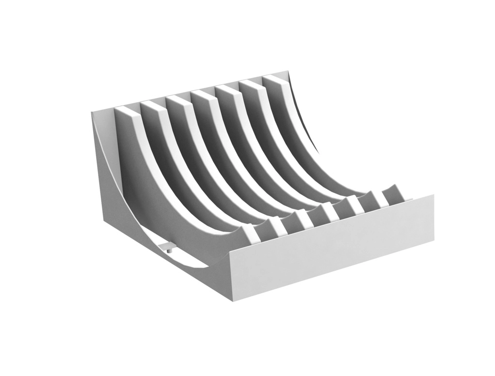 מעמד פלסטיק לצלחות 21X17X8.8סמ