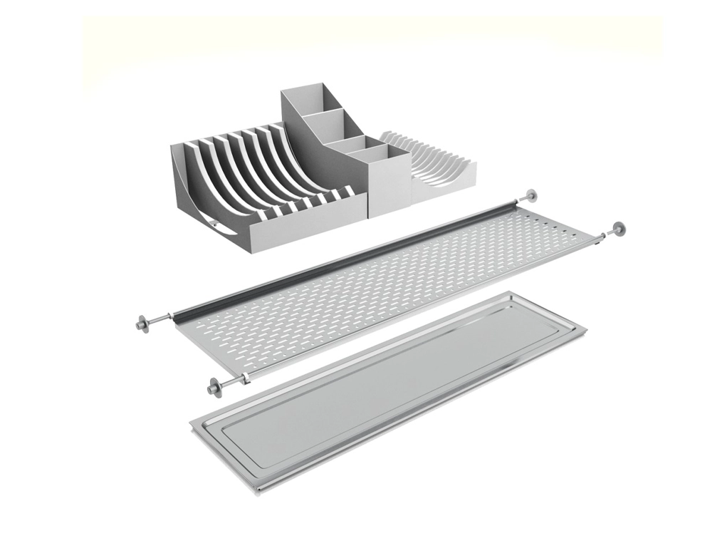 יבוש כלים 1 קומה ומעמדי פלסטיק 450ממ בורג לקדח 10ממ נירוסטה