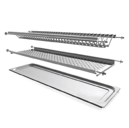 מתקן יבוש כלים 2 קומות 1000ממ קפיצי לקדח 5ממ נירוסטה