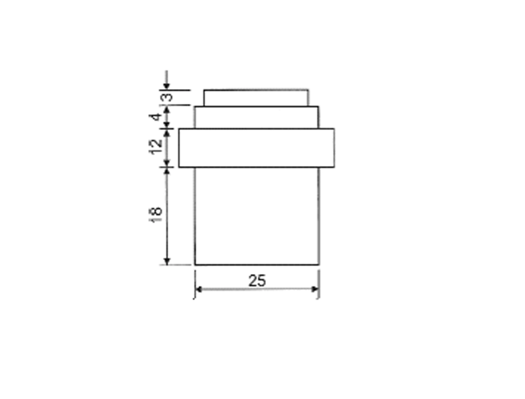מעצור נירוסטה רצפה+טבעת