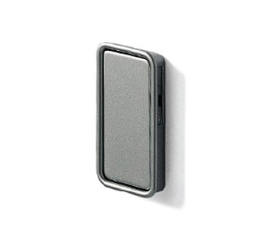 ידית מתכת שקועה 60X30ממ גמר לבן