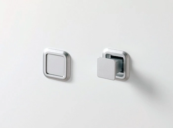 ידית מרובעת שקועה עם קפיץ גימור אלומיניום