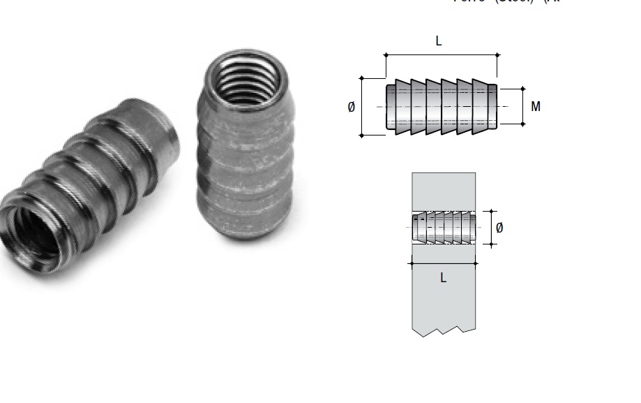מארז 100 צנורית מקשרת M6X16