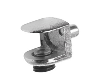 תומך מדף זכוכית קוטר פין 5 ממ(עד 9ממ)