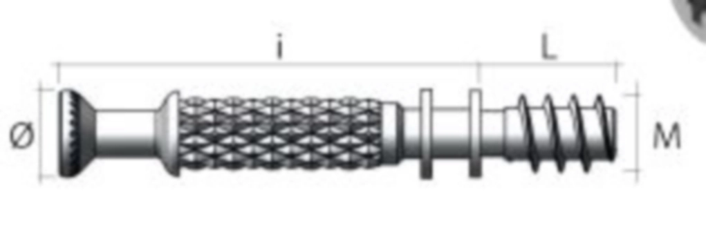 מארז 100 בורג 5 ישיר מיניפיקס PE-TE01FZ0006L34 ZINC ALLOY