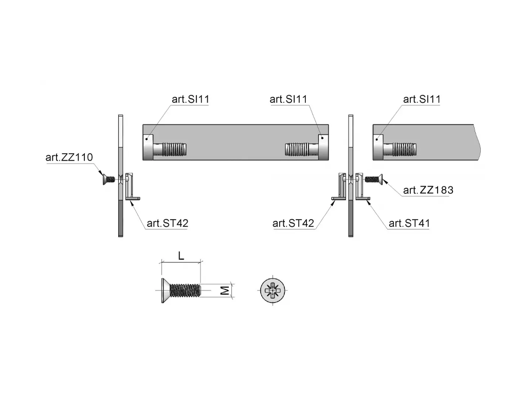 מארז 1000 בורג שחור M6X50 ראש אלן שטוח