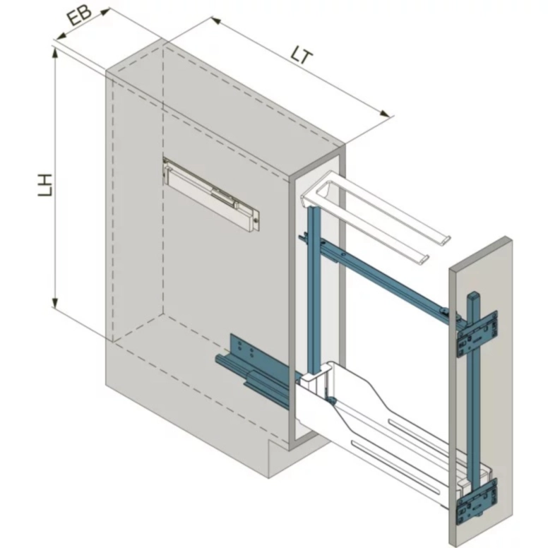 עגלת בקבוקים ומגבת 150 מ"מ סנלו אנטרציט