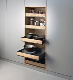 מדף נשלף ליח' 600 אנטרציט משולב חזית גבוהה מעץ