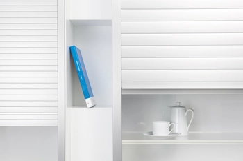 תריס קריסטל 900X1500ממ לבן מט 1696L מוביל נירוסטה