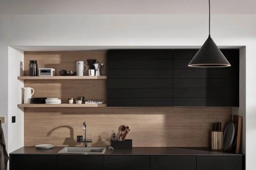 ארון תריס פליפדור 780X900X373ממ שחור מט 2016L