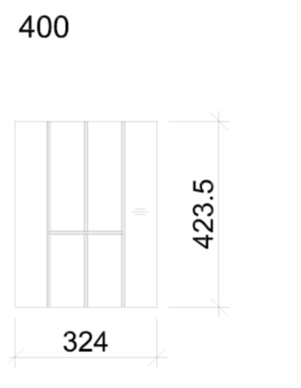חלוקה לסכום עץ ליבנה 324X423.5X49 מ"מ