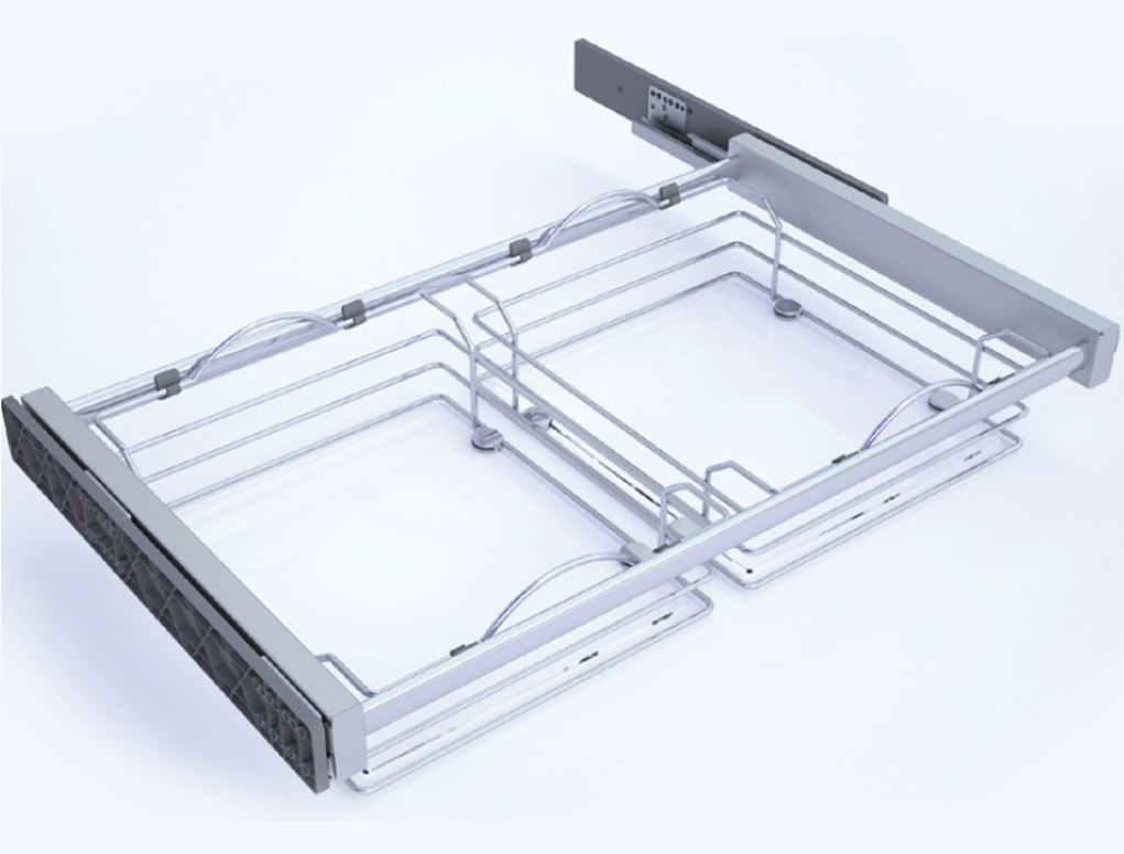 סל 90 כפול תחתית זכוכית שליפה מלאה סיג'ה-פרו