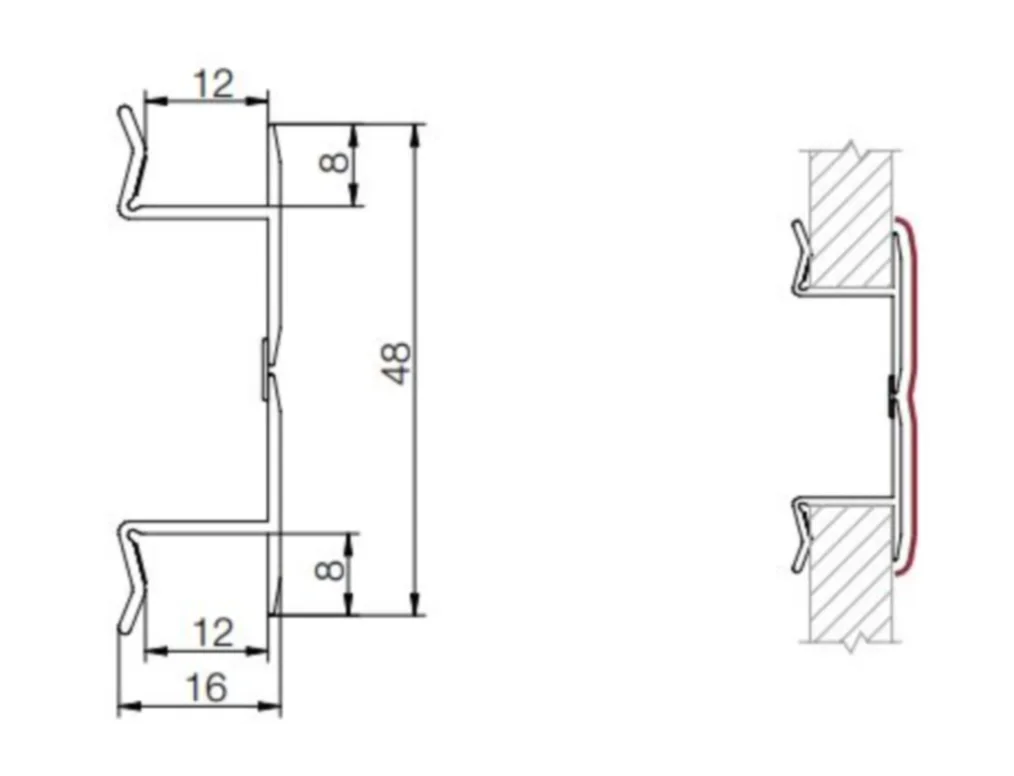 פינה מתכוונת לצוקל 120ממ לבן מט 717