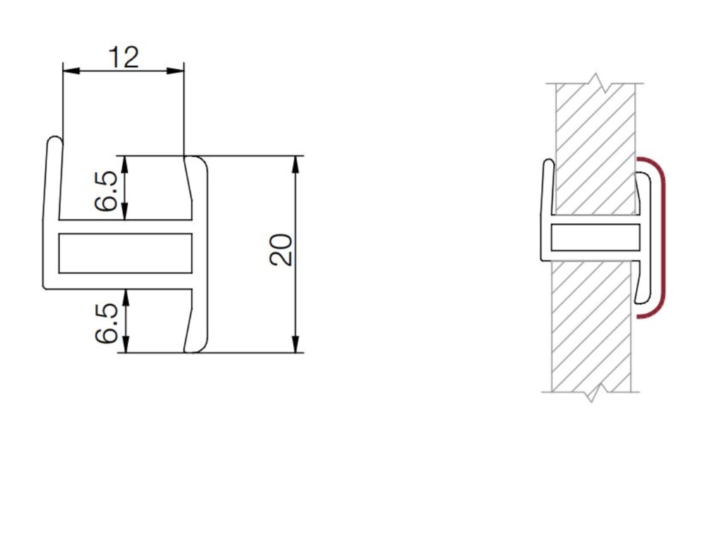 פרופיל המשך 120 Hממ זהב A20
