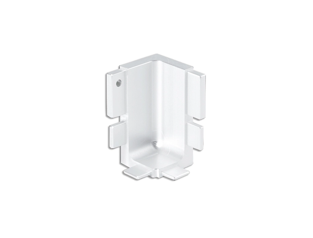 פינה פנימית לפרופיל L לבן מט