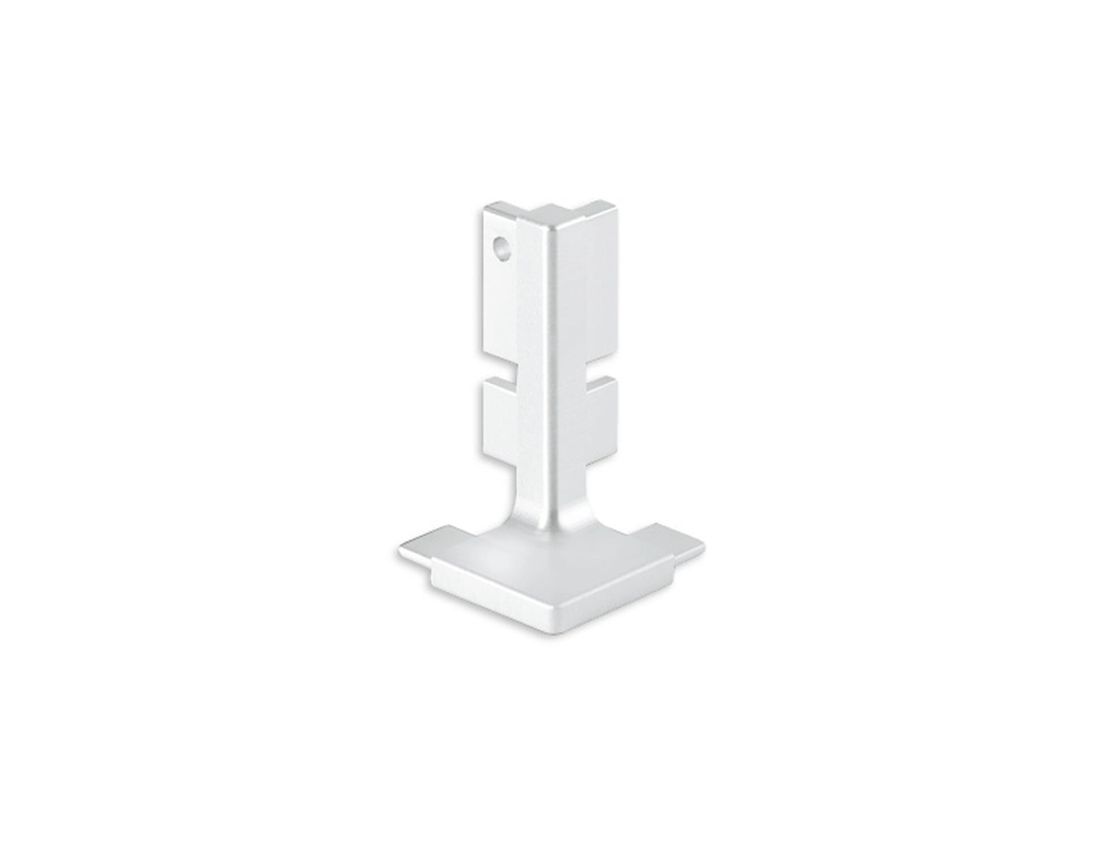 פינה חיצונית לפרופיל L לבן מט