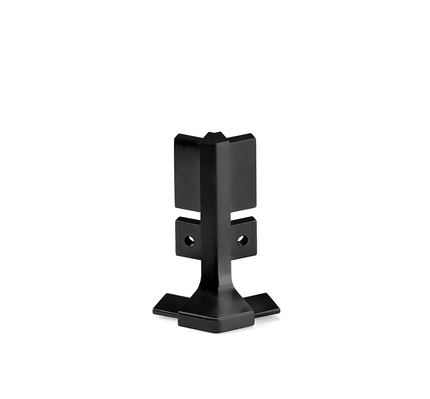 פינה חיצונית לפרופיל L שחור מט