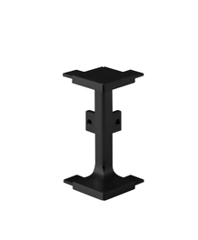 פינה חיצונית לפרופיל C שחור מט